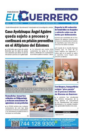 Jueves 13 de agosto del 2026