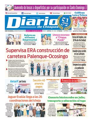 Portada, Jueves 13 De Agosto De 2026