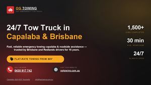 Tow Truck Capalaba | Fast 24/7 Towing From $65 | OG Towing