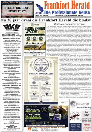 Frankfort Herald 14 Augustus 2026