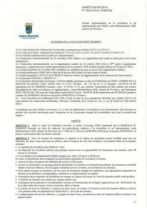 Am N°2026 249 Nca 26 Sja 00060 Chemin De Provence Rm 2209 Snef