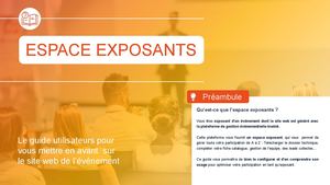 Guide Utilisateur Espace Exposants