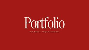 Portfolio - Carla Sabathier