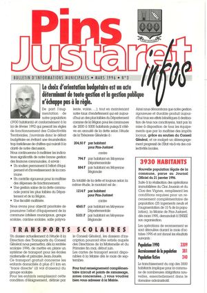 Bulletin Municipal Mars 1996 N° 3