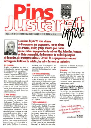 Bulletin Municipal Juin 1996 N° 4