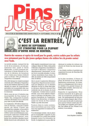 Bulletin Municipal N° 5 - 1996
