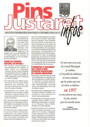 Bulletin Municipal N° 6 - Décembre 1996