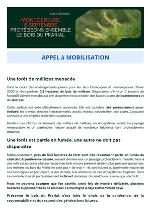 Doc Description Action Prarial 6 Septembre