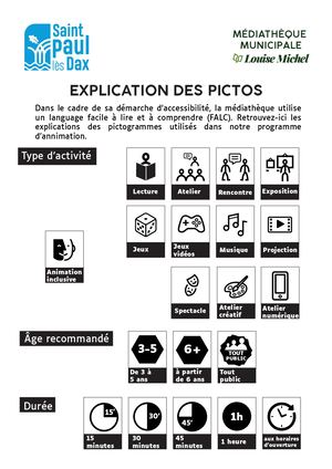 Explication Des Pictos Programme