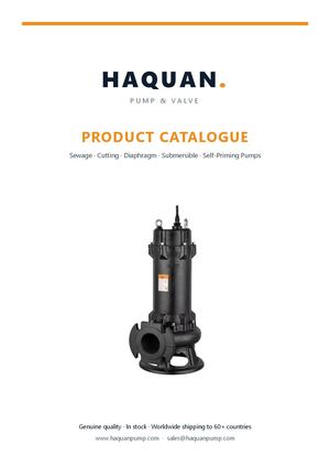 Haquan Pump Product Catalogue — Sewage, Diaphragm & Wilden AODD Pumps