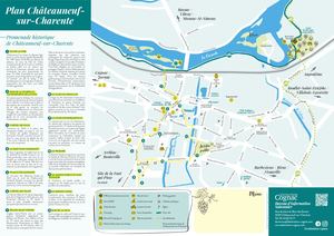 Plan de ville Châteauneuf-sur-Charente 2025 OT Destination Cognac
