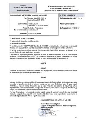 Dp 26 Q 0172 Arrêté