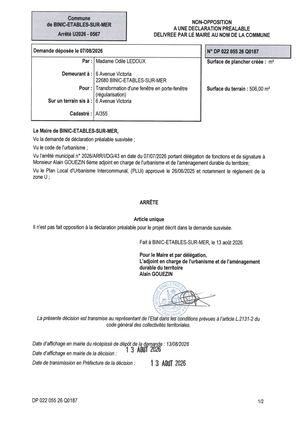 Dp 26 Q 0187 Arrêté