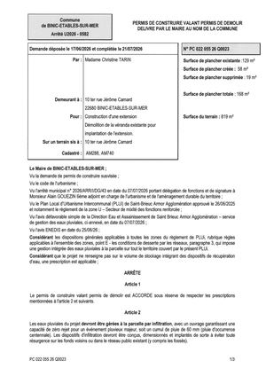 Pc 26 Q 0023 Arrêté
