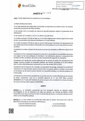 Fichier Parution Des Arrêtés N°26 480 à 26 487