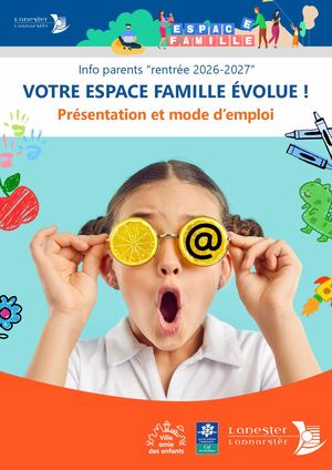 Espace Famille - Rentrée 2026