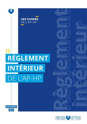 APHP Réglement Intérieur