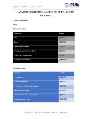 Actividad S11 Ichich Choc Analisis Financiera