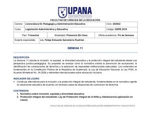 S11 Legislación Administrativa Y Educativa