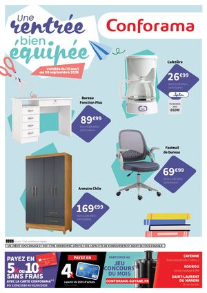 Catalogue Conforama Guyane Rentrée