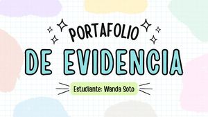 Portafolio De Evidencias Wanda