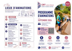 Programme D'animations Du Crt Loire Littoral Septembre 2026
