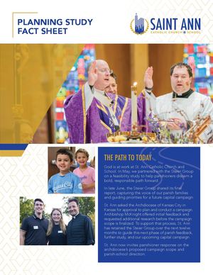 Saint Ann Prairie Village Fact Sheet 2