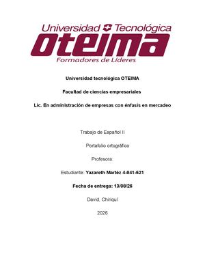 Portafolio Ortografico