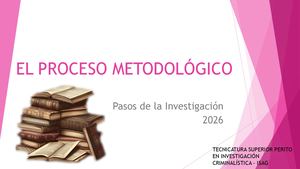 El Proceso Metodológico Clase
