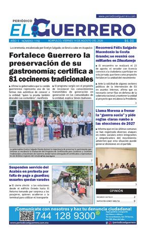 Viernes 14 de agosto del 2026