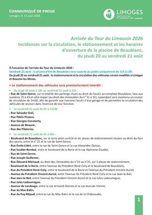 Cp Tour Du Limousin Incidences