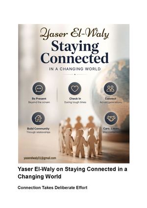 Yaser El-Waly on Family, Friends and Community