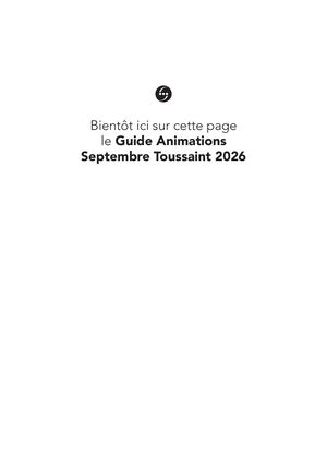 2026 - Guide Animations Septembre Toussaint - Les Sables d'Olonne