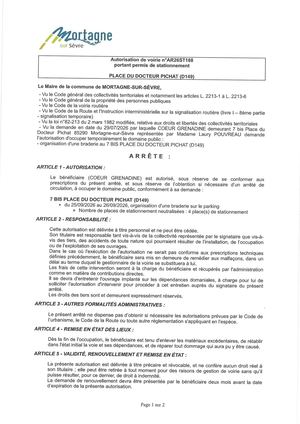 Ar26st188 Av Portant Permis De Stationnement Place Du Docteur Pichat Du 25 09 Au 26 09 2026