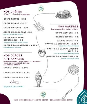 Carte Du Goûter
