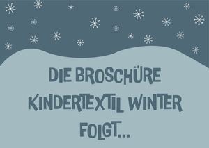 Broschüre Kindertextil Winter 2026/27