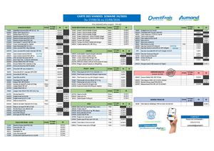 Carte Des Viandes Semaine 34