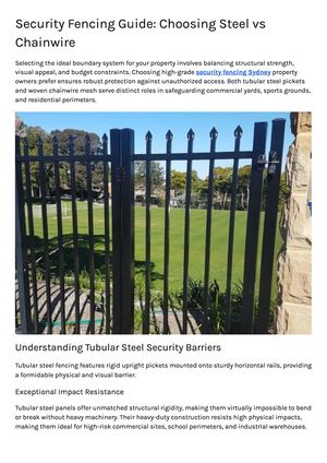 Security Fencing Guide Choosing Steel Vs Chainwire