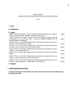 Recueil N° 44