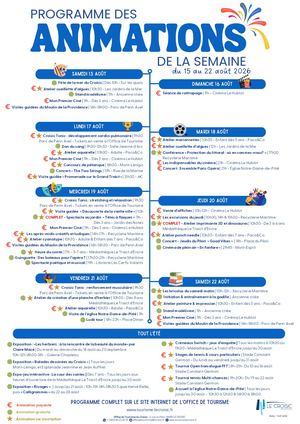 Animations 2026 Le Croisic 15 08 22 08
