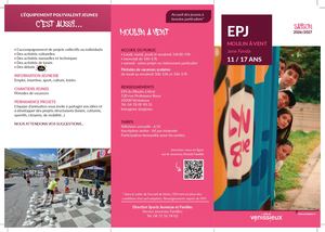 Plaquette rentrée EPJ Moulin à Vent 2026