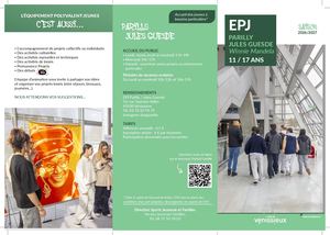 Plaquette rentrée EPJ Parilly 2026