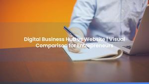 Digital Business Hub vs Website | Visual Comparison for Entrepreneurs