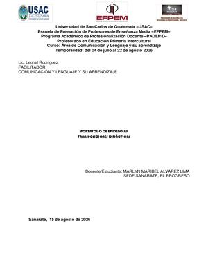 Transposición Didáctica Lenguaje