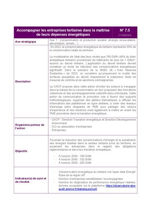 Fiche 7 5 Accompagner Les Entreprises Tertiaires Dans La Maîtrise De Leurs Dépenses énergétiques