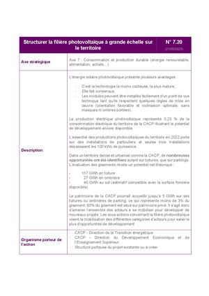 Fiche 7 20 Structurer La Filière Photovoltaïque à Grande échelle Sur Le Territoire