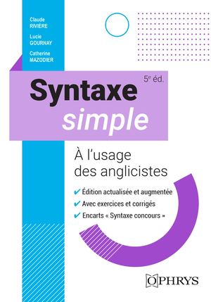 Syntaxe simple - 5e éd.