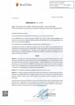 Fichier Parution Des Décisions N°26 280 à 26 295