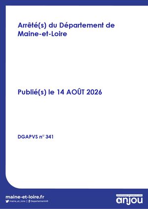 14 Août 2026 - Arrêtés PVS_341
