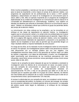 Conceptos de Comunicaicon en la salud